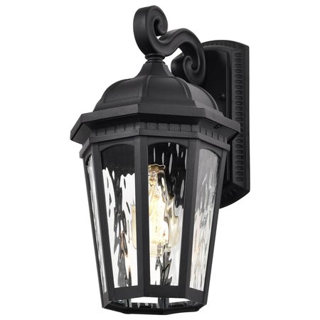 NUVO East River Outdoor Large Wall Lantern 1 Light Matte Black Finish 60/5946